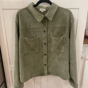 AVLN Olive Corduroy Jacket